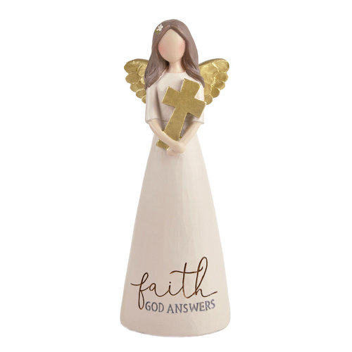 Faith - God Answers (Angel with cross) - UniekCadeau 