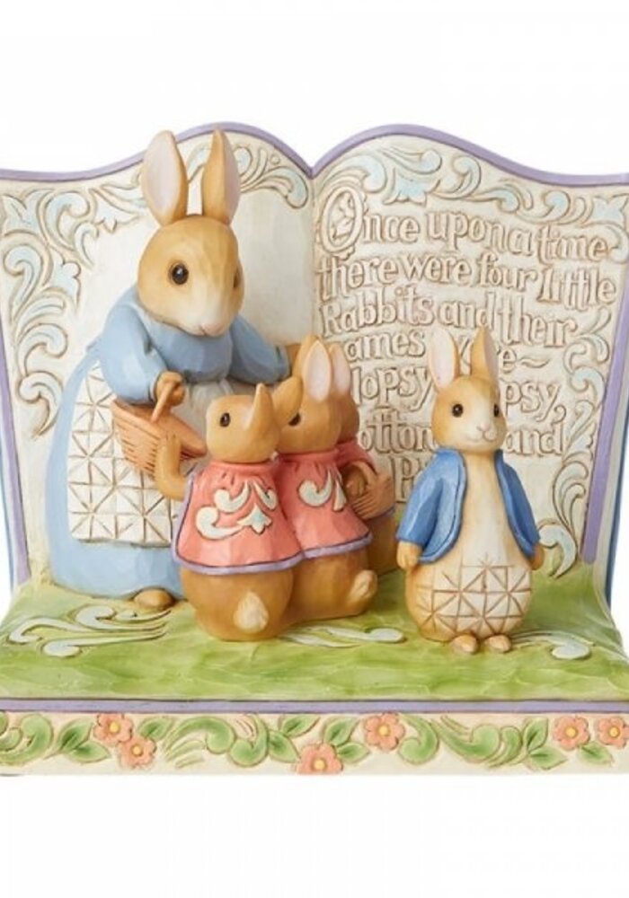 Beatrix Potter by Jim Shore - "Once Upon a Time There Were Four Little Rabbits" Storybook