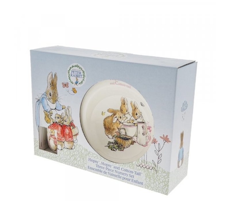 Beatrix Potter - Flopsy, Mopsy & Cotton-tail Three-Piece Nursery Set