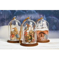 Beatrix Potter - Peter and Benjamin Bunny Christmas Wooden Hanging Ornament