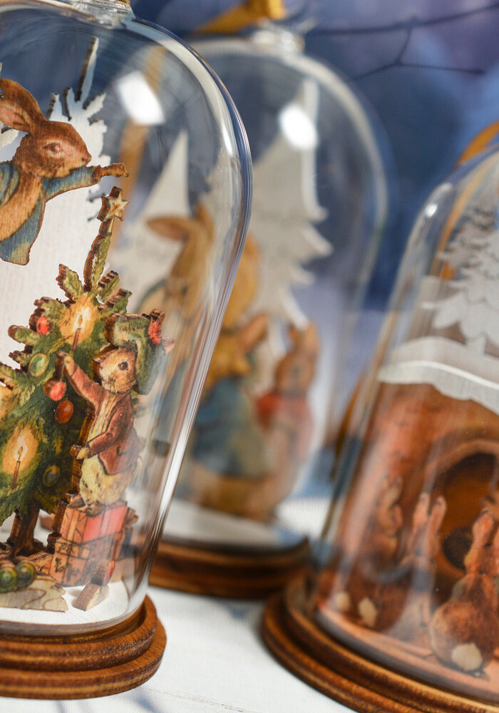 Beatrix Potter - Mrs. Rabbit in Burrow Wooden Hanging Ornament