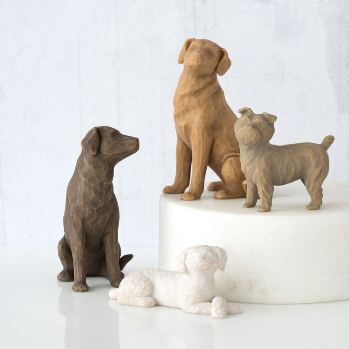 Willow Tree - Love my Dog (small, lying down)