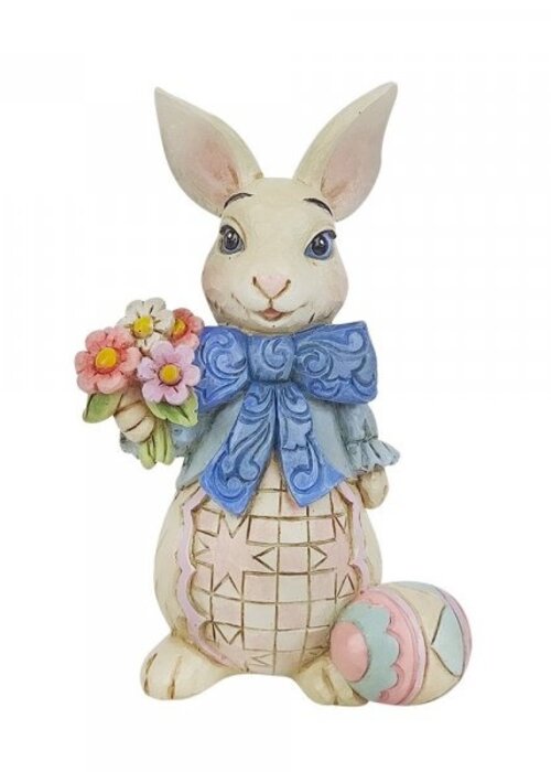Heartwood Creek Bunny with Bow and Flowers Mini (OP=OP!) - Heartwood Creek