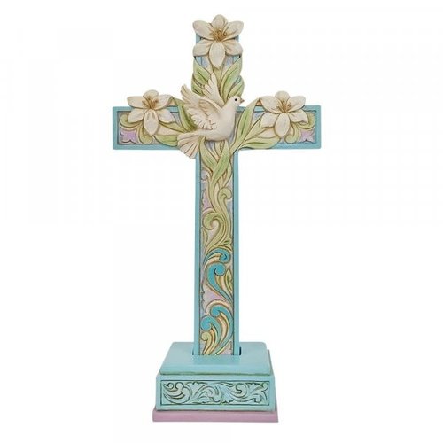 Cross with Lilies and Dove (OP=OP!) - Heartwood Creek 