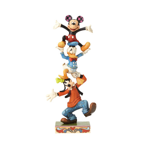 Teetering Tower (Goofy, Donald Duck & Mickey Mouse) - Disney Traditions 