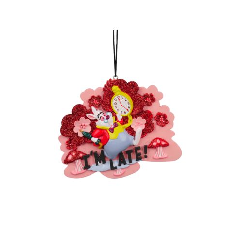 On Time Hanging Ornament (Alice in Wonderland) - Kurt S. Adler 