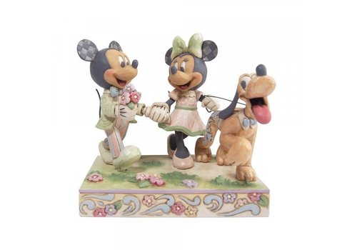 Disney Traditions Spring Mickey, Minnie and Pluto - Disney Traditions