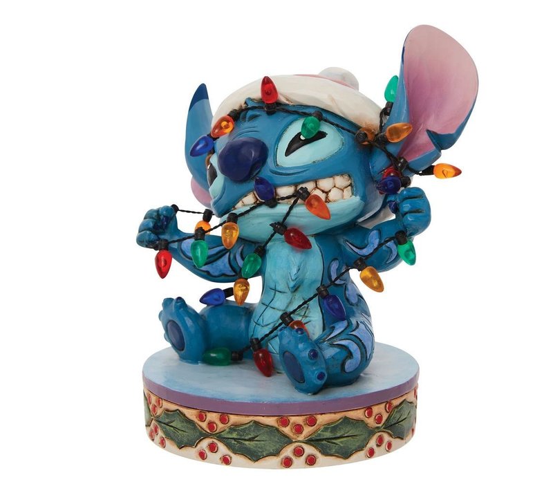 Disney Traditions - Stitch Wrapped in Christmas Lights