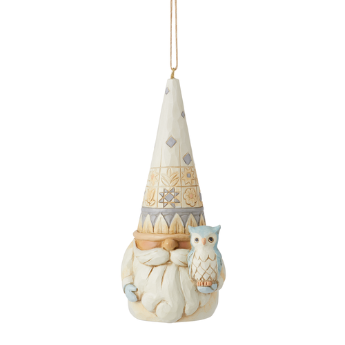 Gnome with Owl Hanging Ornament (OP=OP!) - Heartwood Creek 