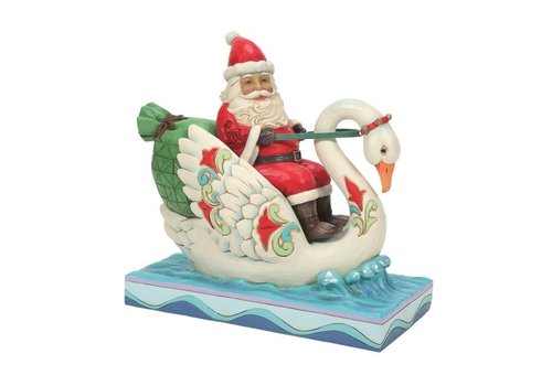 Heartwood Creek Santa riding Swan (OP=OP!) - Heartwood Creek