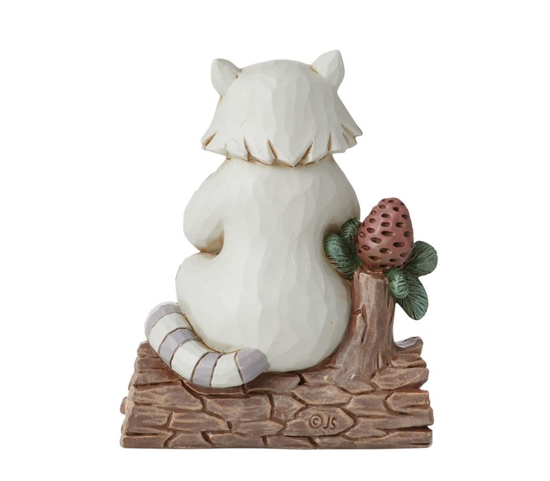 Heartwood Creek - Raccoon with Pinecone Mini (White Woodland PRE-ORDER)