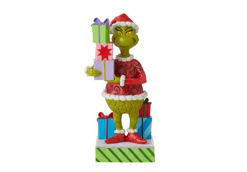 The Grinch by Jim Shore Grinch Holding Presents (OP=OP!) - The Grinch by Jim Shore