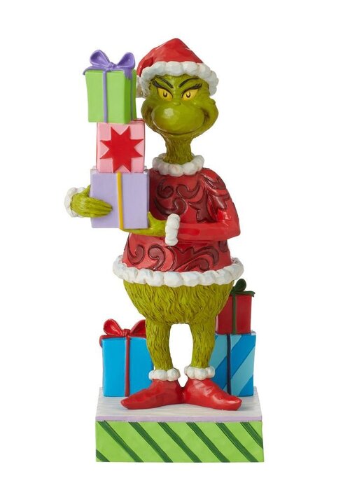The Grinch by Jim Shore Grinch Holding Presents (OP=OP!) - The Grinch by Jim Shore