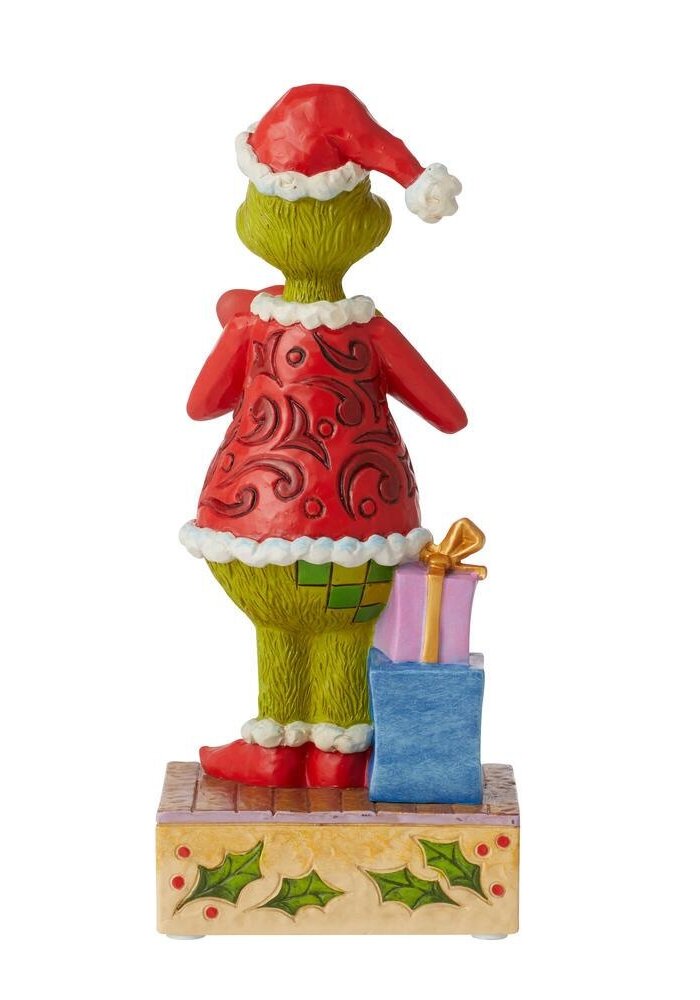 The Grinch by Jim Shore - Happy Grinch with Blinking Heart