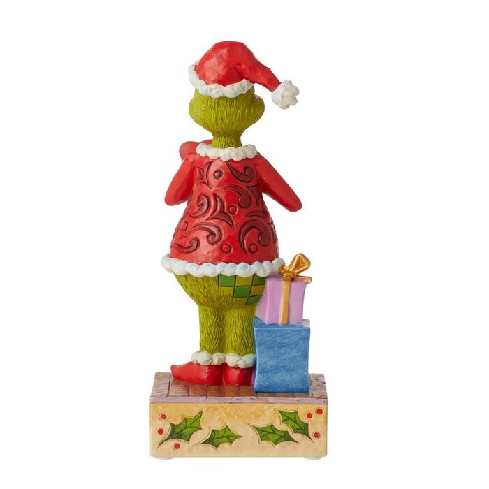 The Grinch by Jim Shore - Happy Grinch with Blinking Heart