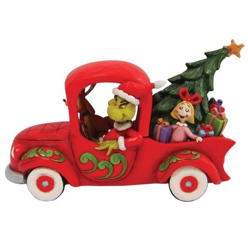 Grinch in Red Truck - The Grinch by Jim Shore 