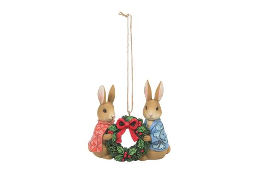 Beatrix Potter Peter Rabbit with Flopsy Hanging Ornament (PRE-ORDER) - Beatrix Potter by Jim Shore