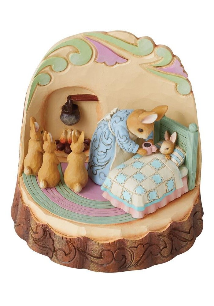 Beatrix Potter by Jim Shore - Mrs Rabbit and Bunnies Carved by Heart