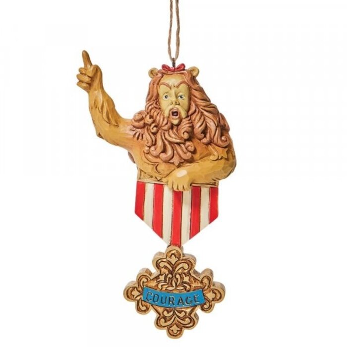 The Wizard of Oz by Jim Shore - Cowardly Lion Courage Hanging Ornament (OP=OP!)