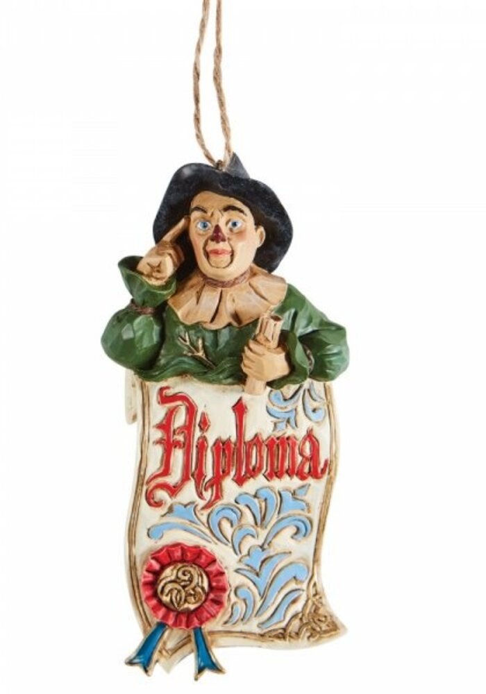 The Wizard of Oz by Jim Shore - Scarecrow Diploma Hanging Ornament (OP=OP!)