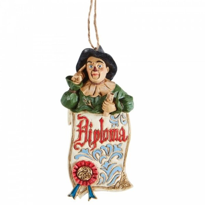 The Wizard of Oz by Jim Shore - Scarecrow Diploma Hanging Ornament (OP=OP!)