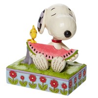 Peanuts by Jim Shore - Snoopy and Woodstock eating Watermelon