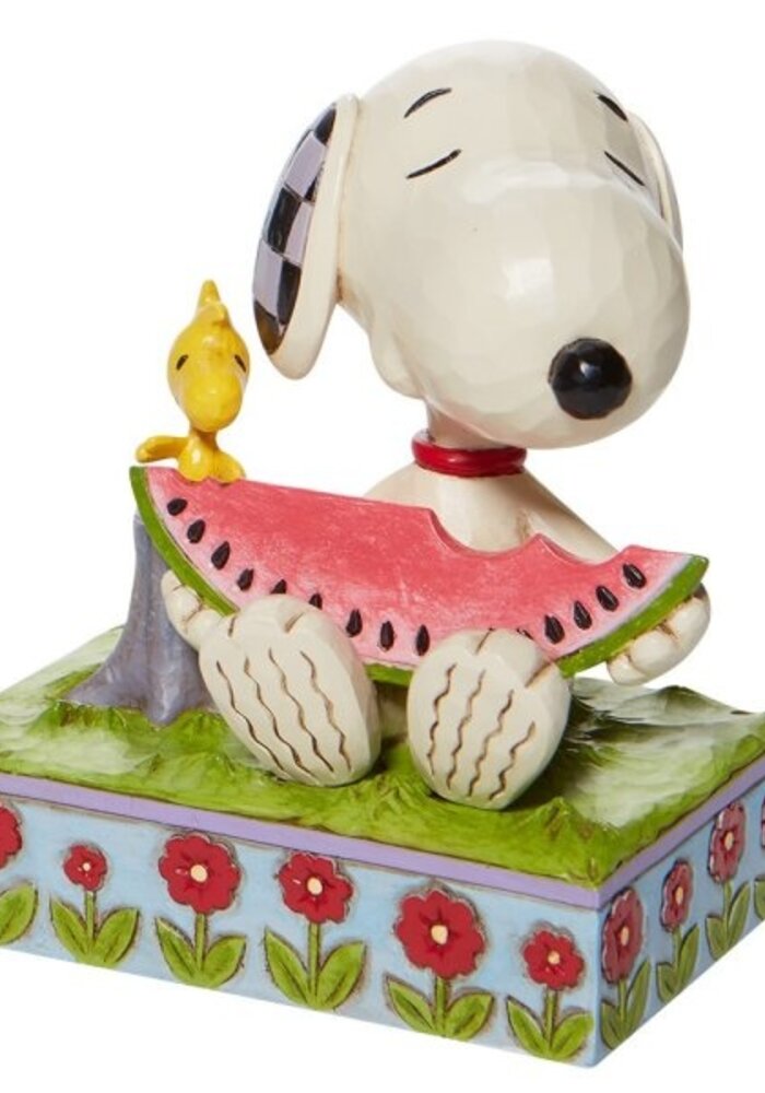 Peanuts by Jim Shore - Snoopy and Woodstock eating Watermelon