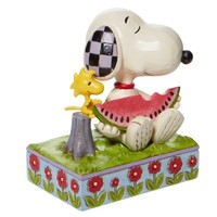 Peanuts by Jim Shore - Snoopy and Woodstock eating Watermelon