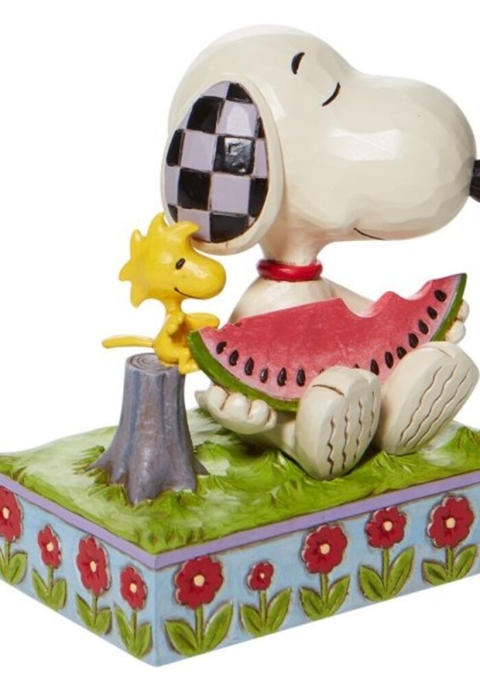 Peanuts by Jim Shore - Snoopy and Woodstock eating Watermelon