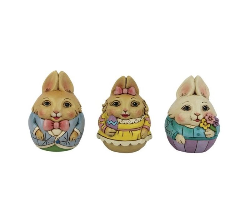 Heartwood Creek - Set of 3 Bunny Egg Mini Figurines  (OP=OP!)