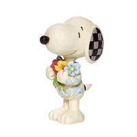 Peanuts by Jim Shore - Snoopy with Flowers Mini
