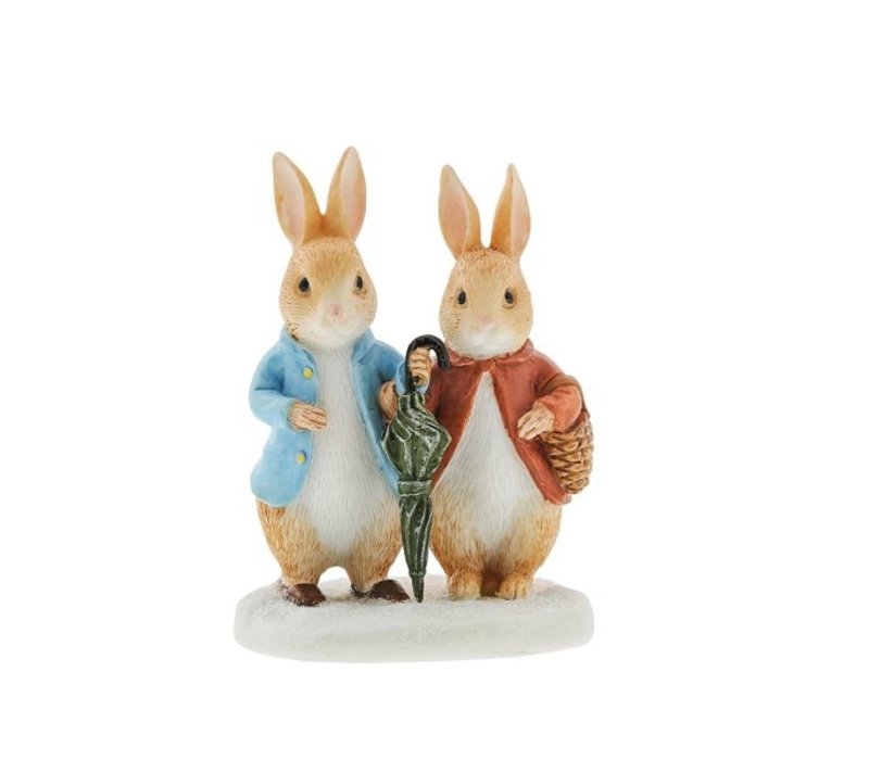 Beatrix Potter - Peter Rabbit and Flopsy in Winter (PRE-ORDER)
