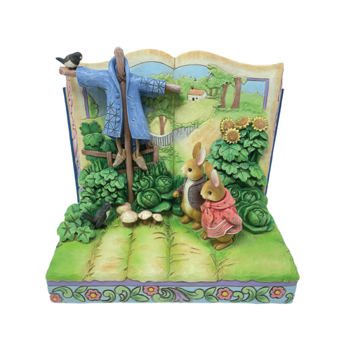 Peter, Benjamin, Scarecrow Storybook - Beatrix Potter by Jim Shore 