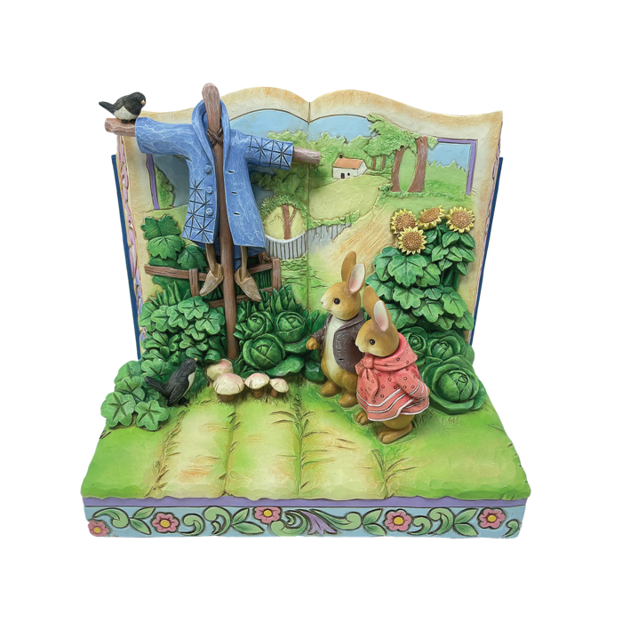Beatrix Potter Peter, Benjamin, Scarecrow Storybook - Beatrix Potter by Jim Shore