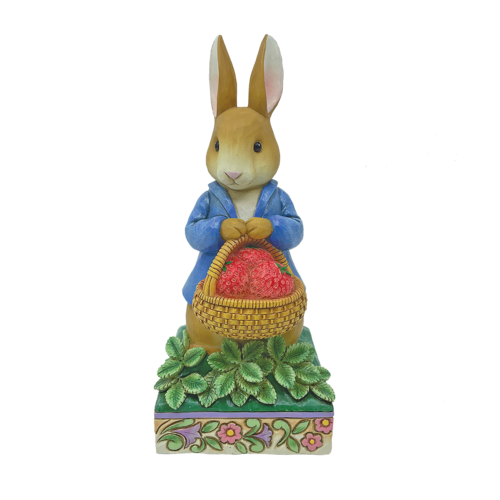 Peter Rabbit with Basket of Strawberries - Beatrix Potter by Jim Shore 