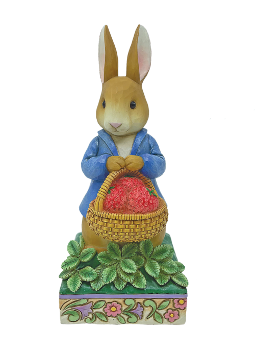 Beatrix Potter Peter Rabbit with Basket of Strawberries - Beatrix Potter by Jim Shore