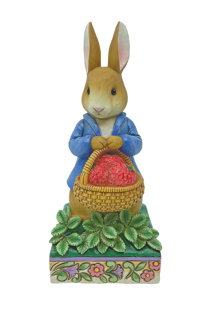 Beatrix Potter by Jim Shore - Peter Rabbit with Basket of Strawberries