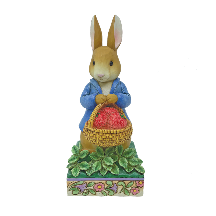 Beatrix Potter Peter Rabbit with Basket of Strawberries - Beatrix Potter by Jim Shore