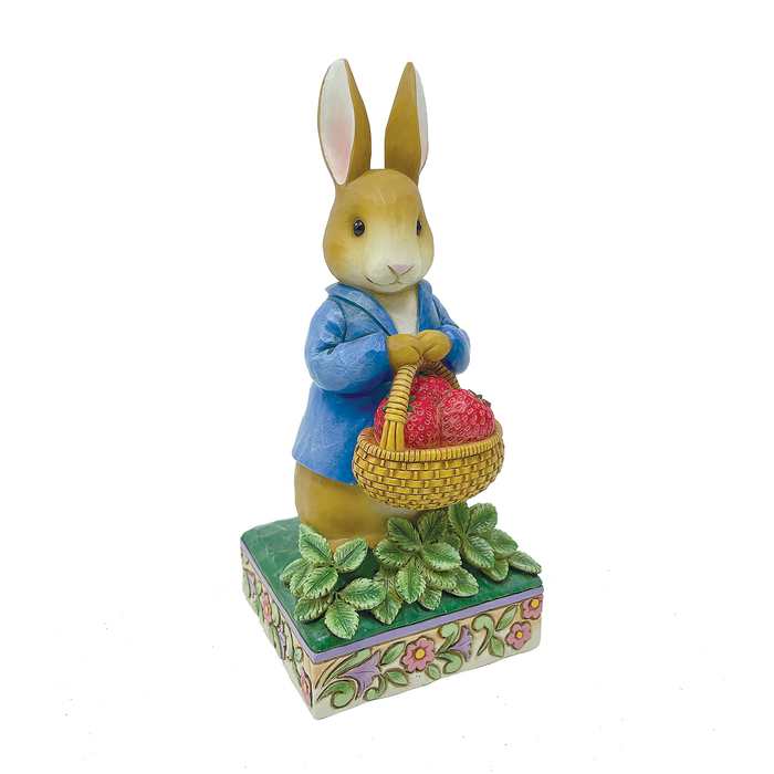Beatrix Potter by Jim Shore - Peter Rabbit with Basket of Strawberries