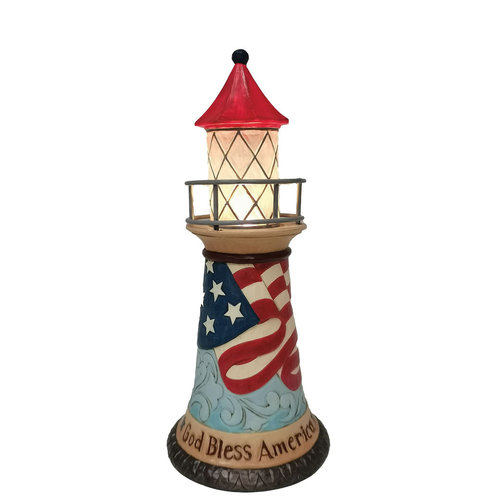 Let Freedom Shine (Patriotic LED Lighthouse) (OP=OP!) - Heartwood Creek 