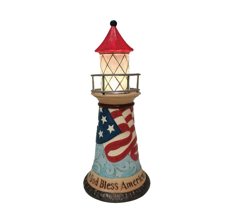 Heartwood Creek - Let Freedom Shine (Patriotic LED Lighthouse) (OP=OP!)