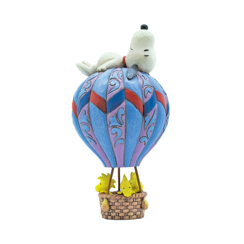 Reaching New Heights (Snoopy Hot Air Balloon) - Peanuts by Jim Shore 