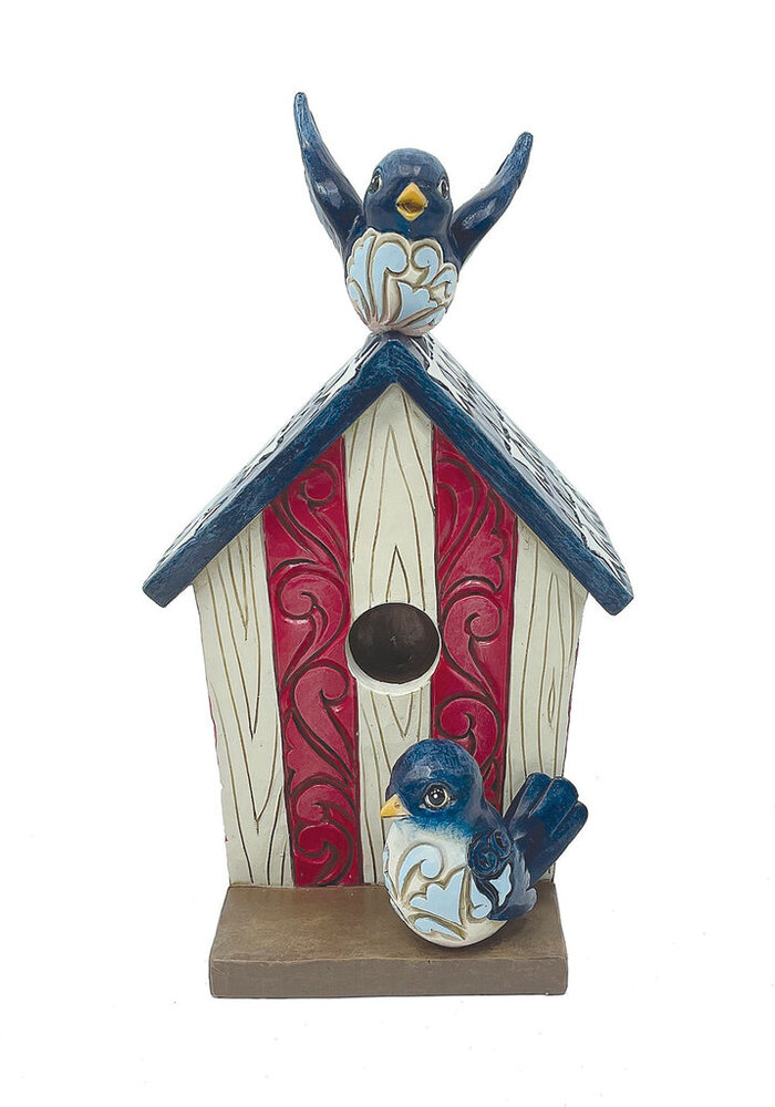 Heartwood Creek - Star Spangled Songbirds (Patriotic Decorative Birdhouse) (OP=OP!)