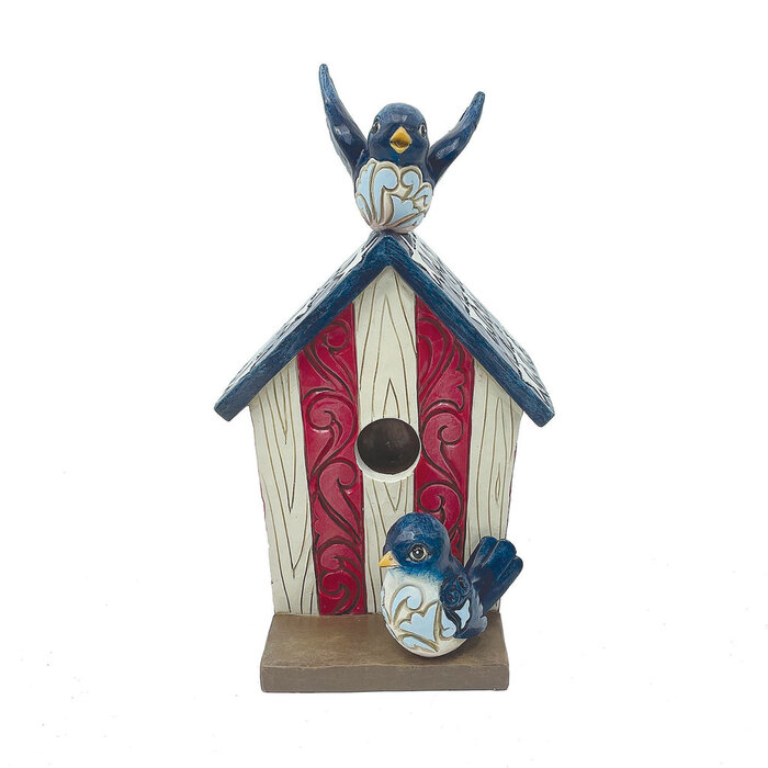 Heartwood Creek - Star Spangled Songbirds (Patriotic Decorative Birdhouse) (OP=OP!)