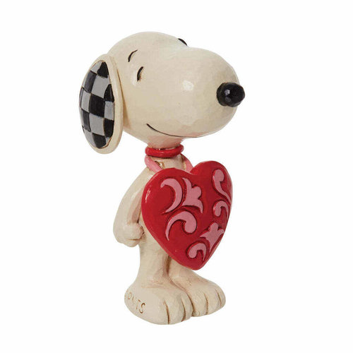 Snoopy wearing Heart Sign - Peanuts by Jim Shore 