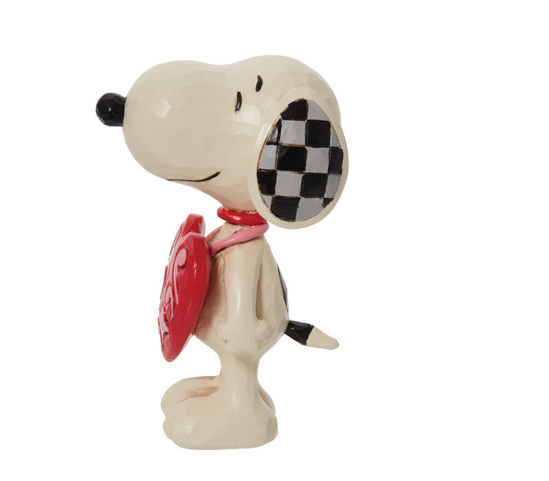Peanuts by Jim Shore - Snoopy wearing Heart Sign