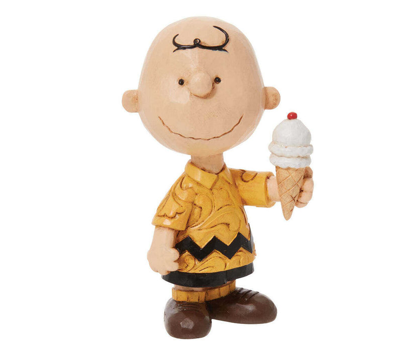 Peanuts by Jim Shore - Mini Charlie Brown with Ice Cream (OP=OP!)