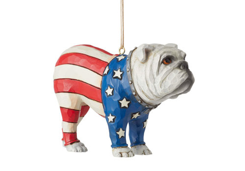 Heartwood Creek Patriotic Bulldog Ornament (OP=OP!) - Heartwood Creek