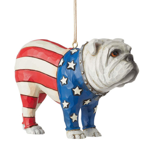 Patriotic Bulldog Ornament (OP=OP!) - Heartwood Creek 