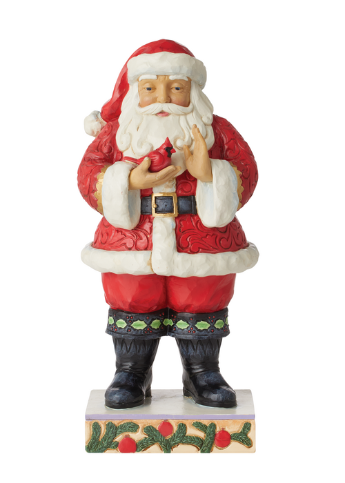 Heartwood Creek Santa with Cardinal in Hands (OP=OP!) - Heartwood Creek